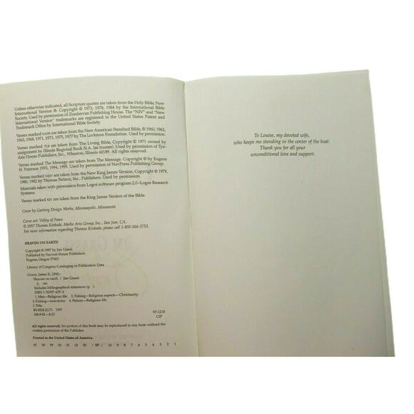 Heaven on Earth Lifechanging Stories of Fishing and Faith J Grassi SIGNED Book - Picture 4 of 7